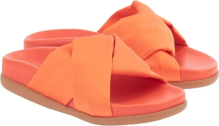 Whitney Footbed Sandals In Coral