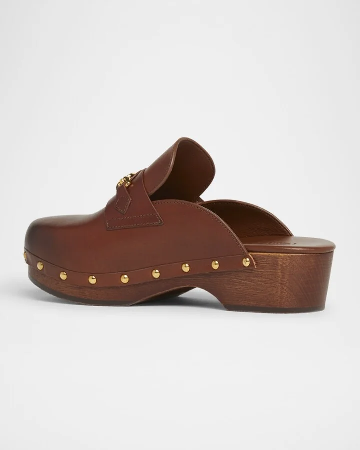 Whitney Leather Clogs - Image 2