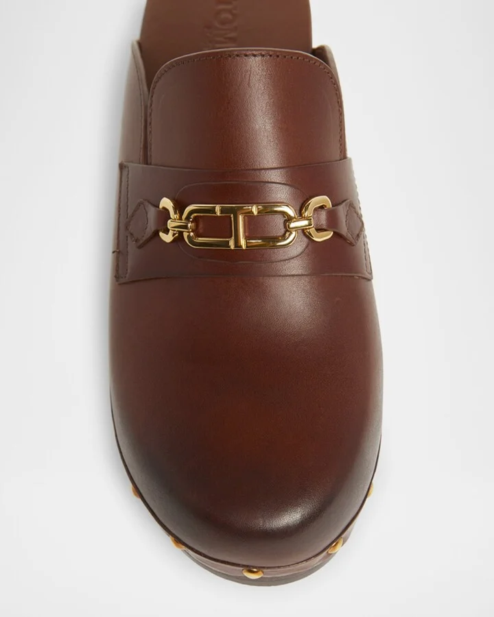 Whitney Leather Clogs - Image 3