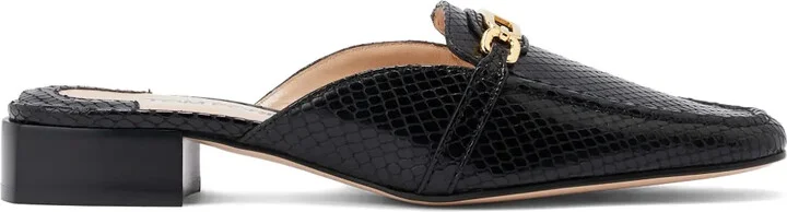 Whitney leather mules