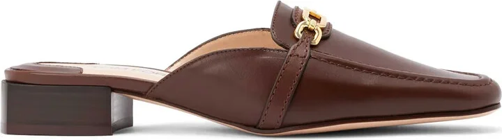 Whitney leather mules