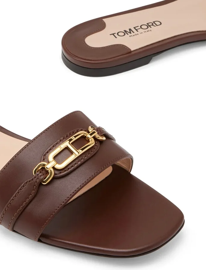 Whitney leather slides - Image 4