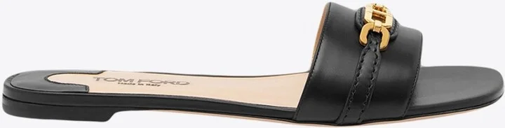 Whitney Leather Slides