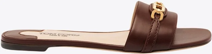 Whitney Leather Slides