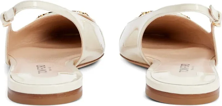 Whitney leather slingback ballerina shoes - Image 3