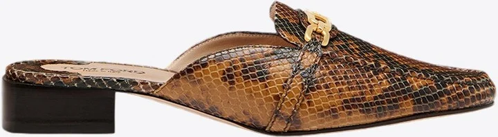 Whitney Python-Effect Slippers