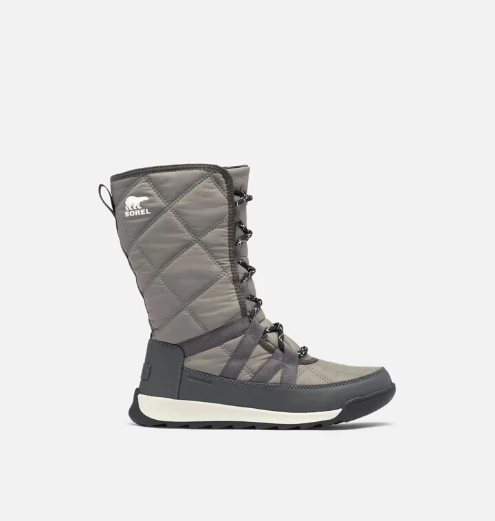 Whitney Tall Lace II NL3824-052 Snow Boots Women 8 Gray Waterproof GBNC334