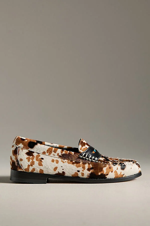 Whitney Weejuns Leopard Loafers