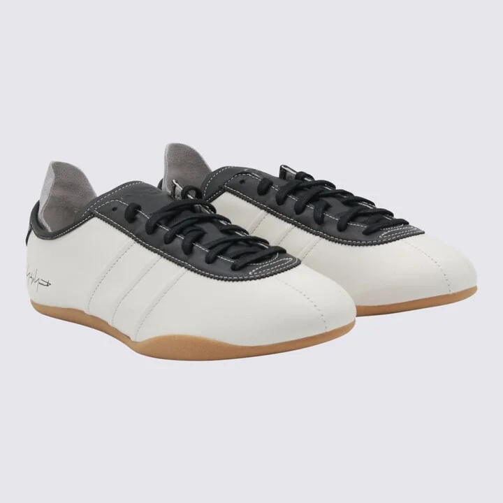 Whte Leather Tokyo Sneakers - Image 2