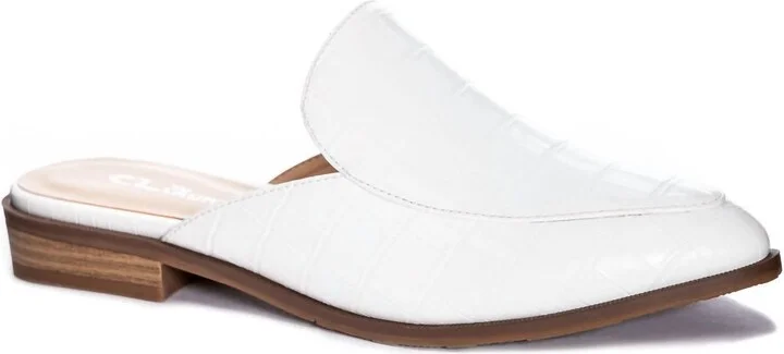 Why Don't You Slide In Croc White