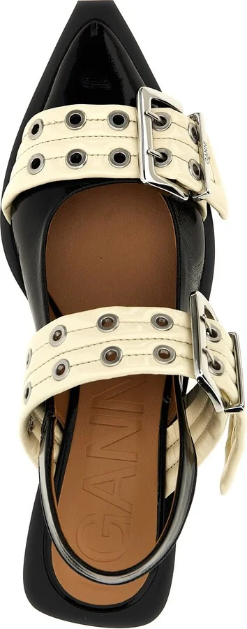 'wide Belt Buckle' Ballet Flats - Image 4