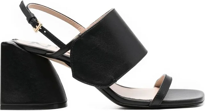 Wide-Strap 75mm Sandals
