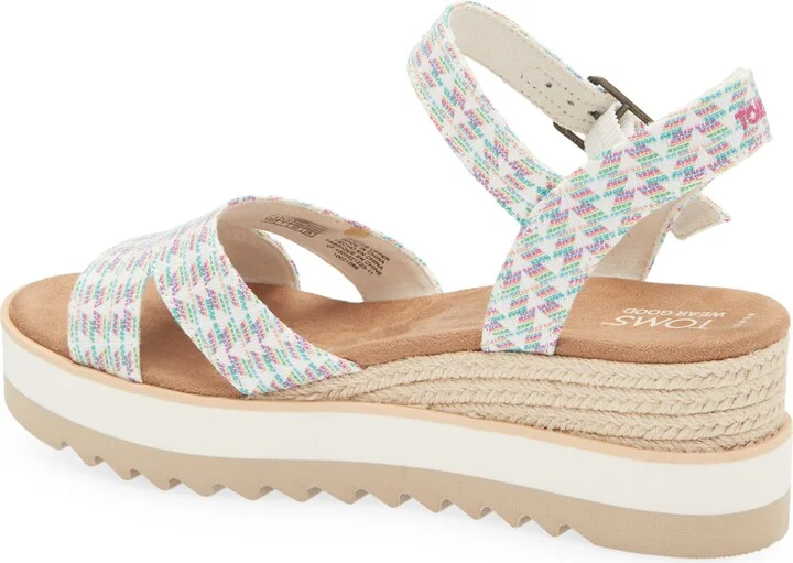 Wide Triangle Woven Wedge Sandal - Image 2