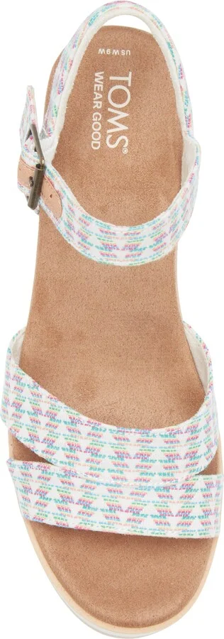 Wide Triangle Woven Wedge Sandal - Image 3