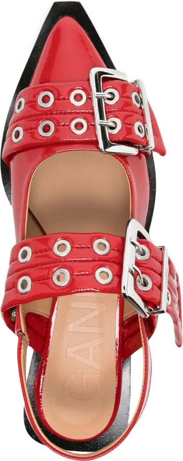 Wide Welt buckled ballerina shoes - Image 4