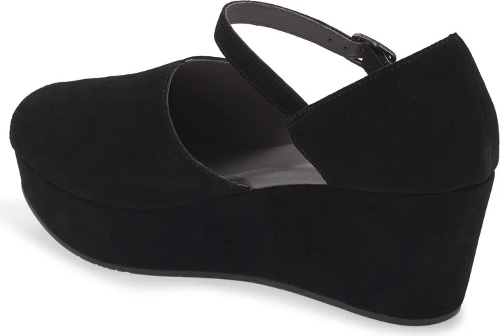 Wido Ankle Strap Peep Toe Platform Wedge Sandal - Image 2