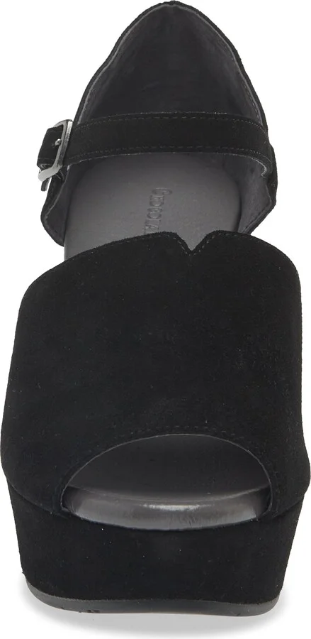 Wido Ankle Strap Peep Toe Platform Wedge Sandal - Image 4