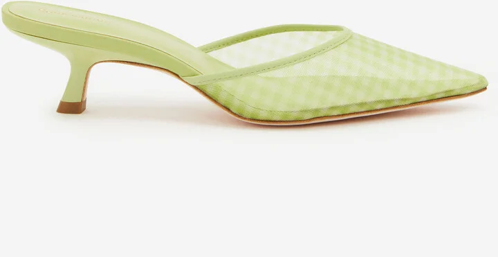 Green Gingham Mesh