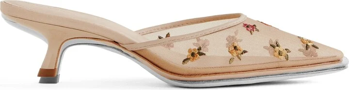 Wilda Pointed Toe Kitten Mule - Image 9