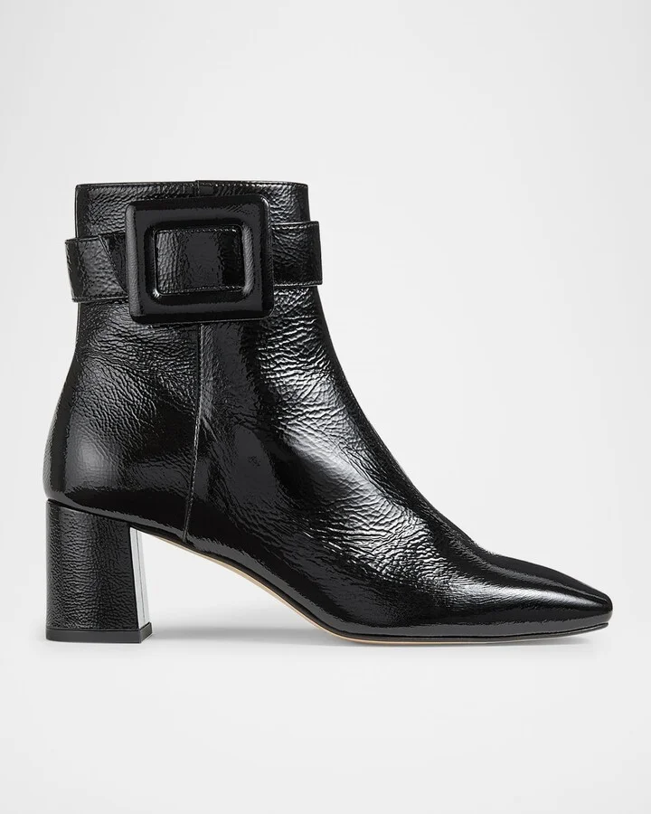 Wilde Covered-Buckle Ankle Boots