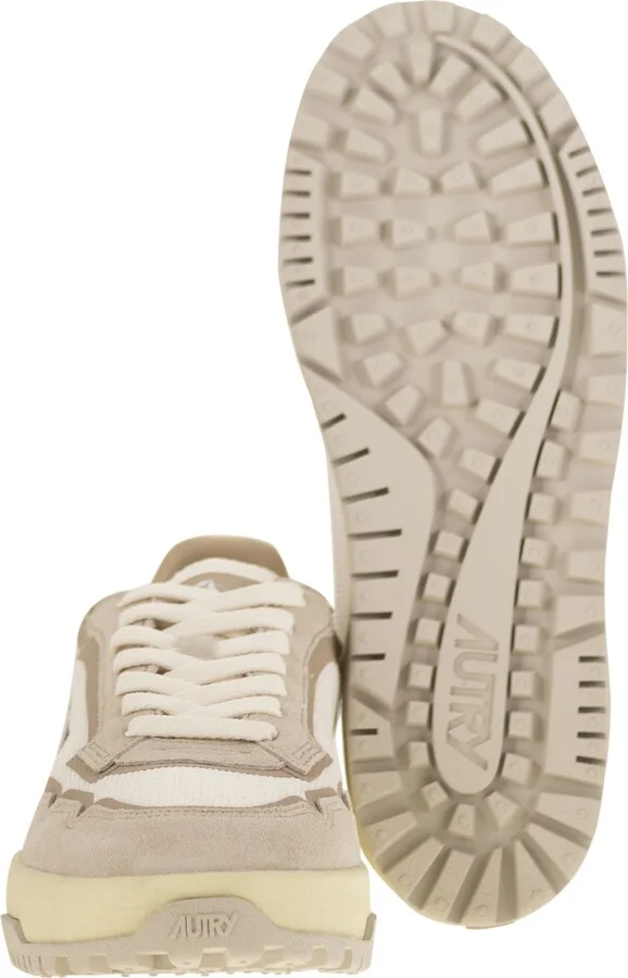Wildpace - Fabric And Suede Trainers - Image 5