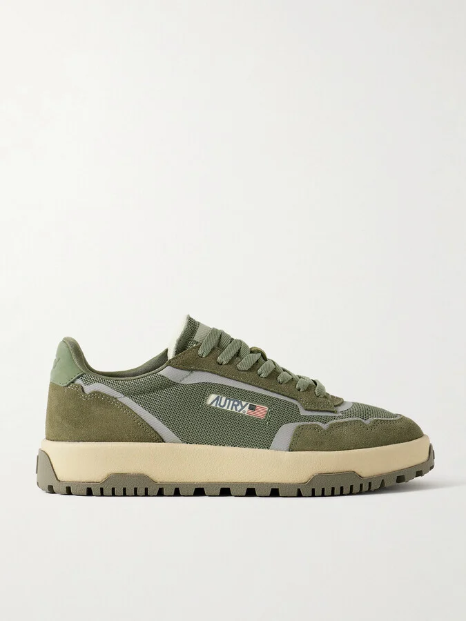 Wildpace Nubuck and Rubber-Trimmed Suede and Mesh Sneakers