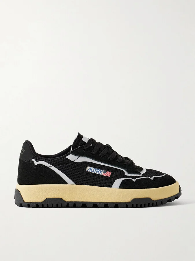 Wildpace Nubuck and Rubber-Trimmed Suede and Mesh Sneakers