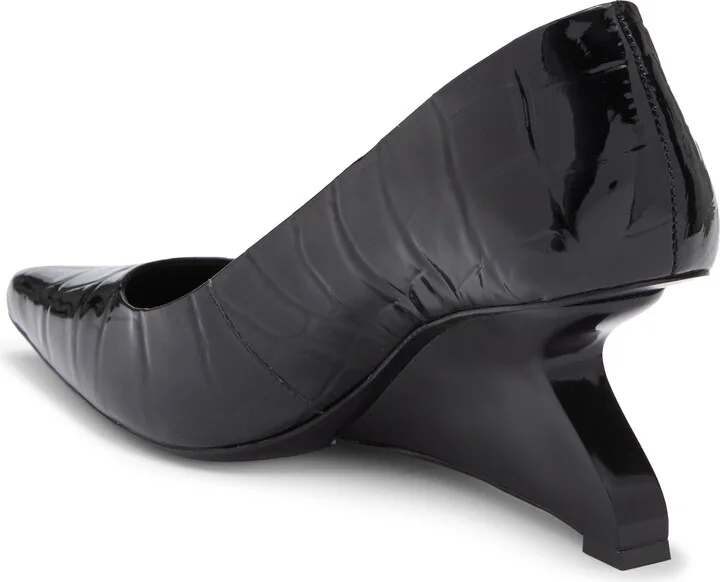 Willa Croc Embossed Pump - Image 2
