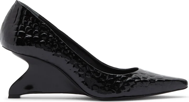 Willa Croc Embossed Pump - Image 4