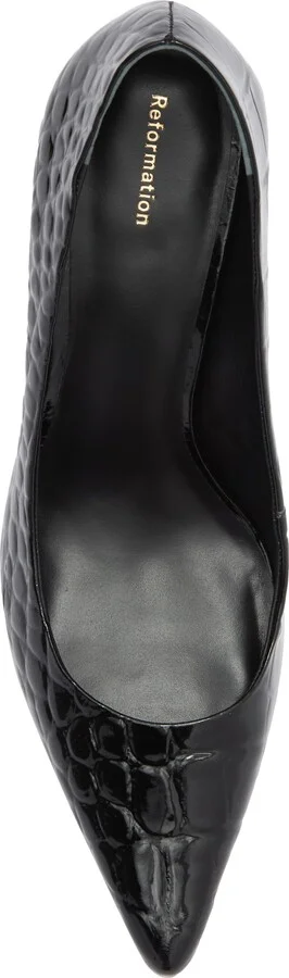 Willa Croc Embossed Pump - Image 5