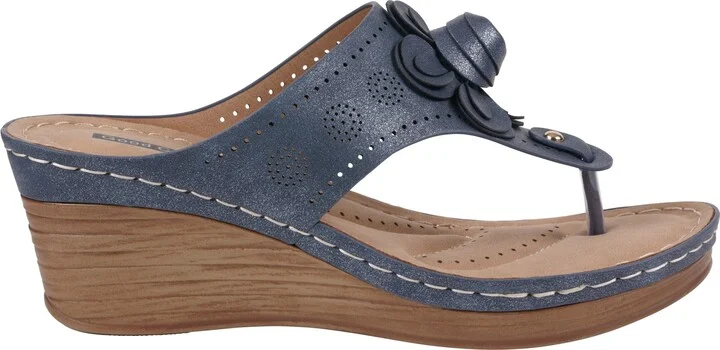 Willa Flower Wedge Sandal - Image 3