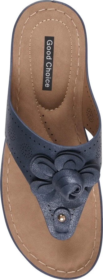 Willa Flower Wedge Sandal - Image 4