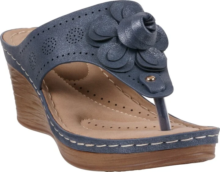 Willa Flower Wedge Sandal