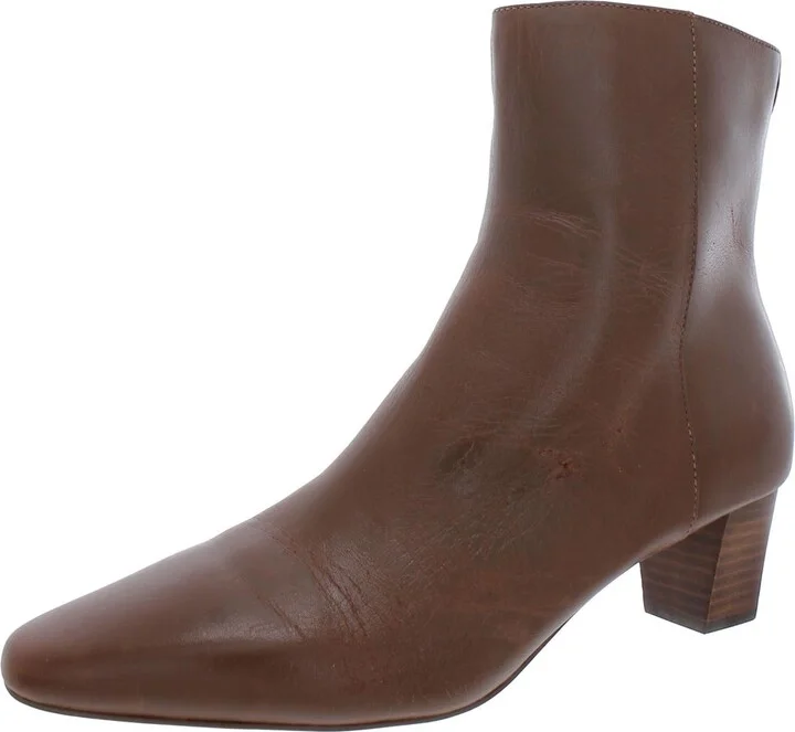 Willa Womens Leather Ankle Boots