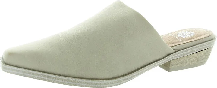 Willard Womens Faux Leather Slip On Mules