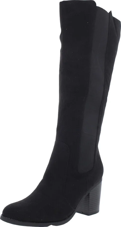 Willetta Womens Zipper Pull On Knee-High Boots