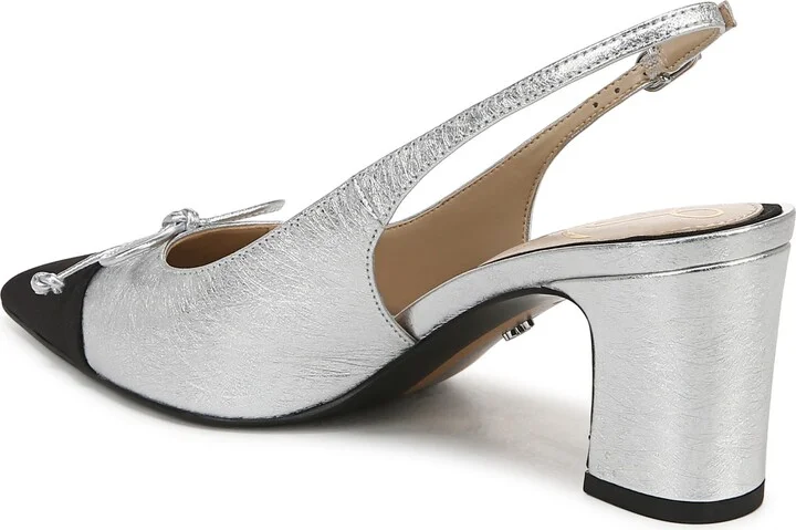 Willette Slingback Pointed Cap Toe Pump - Image 2