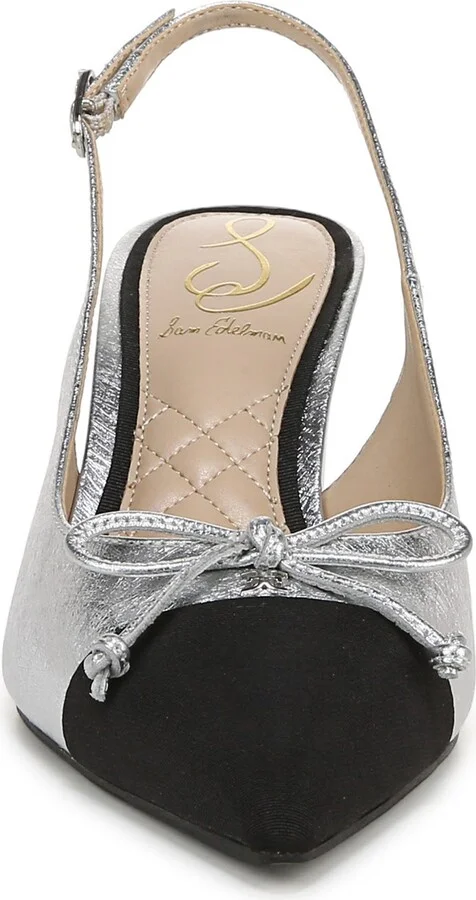 Willette Slingback Pointed Cap Toe Pump - Image 4
