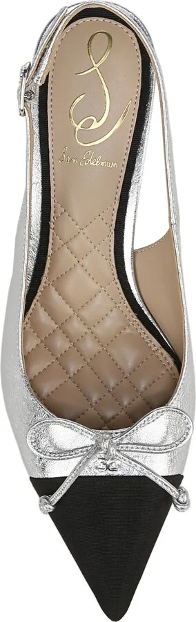 Willette Slingback Pointed Cap Toe Pump - Image 5