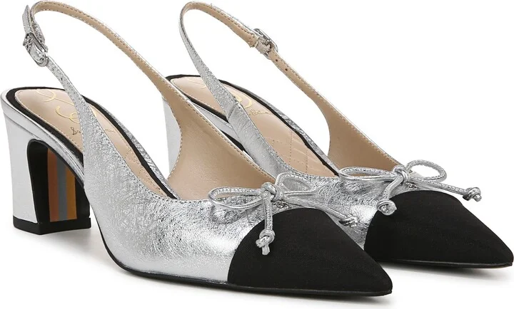 Willette Slingback Pointed Cap Toe Pump - Image 8