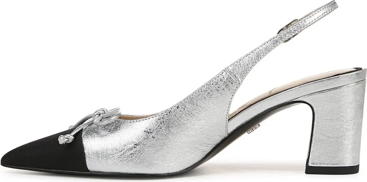 Willette Slingback Pointed Cap Toe Pump - Image 9