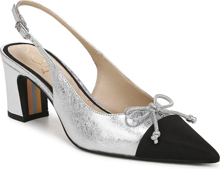 Willette Slingback Pointed Cap Toe Pump