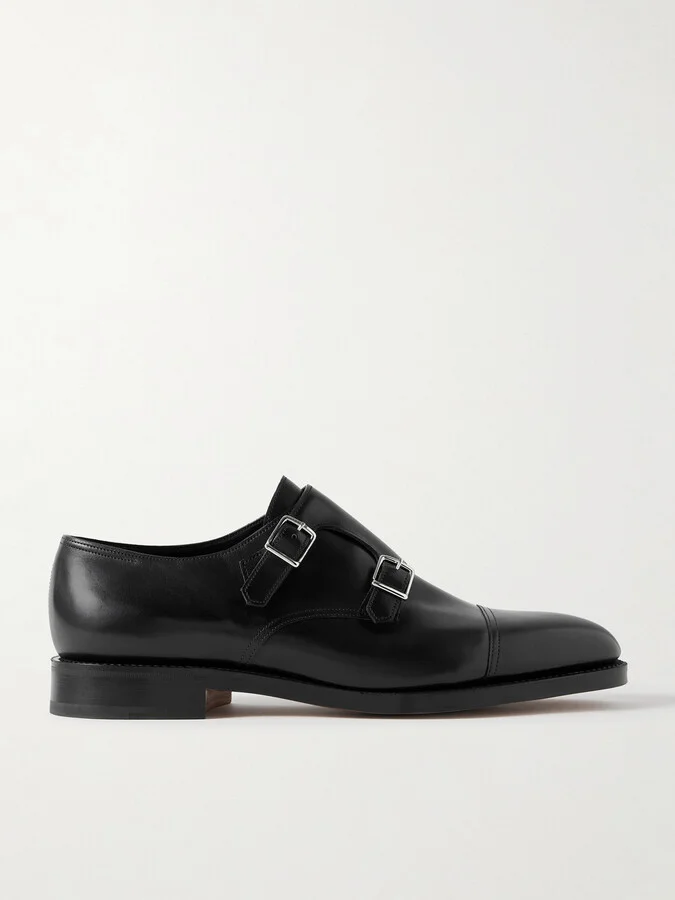 William Leather Monk-Strap Shoes