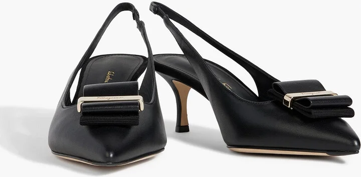 Willis 55 embellished leather slingback pumps - Image 2