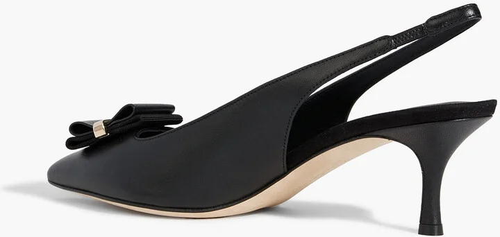 Willis 55 embellished leather slingback pumps - Image 3