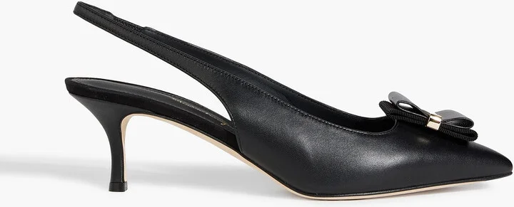 Willis 55 embellished leather slingback pumps