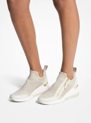 Willis Metallic Stretch Knit Trainer - Image 10