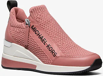 Willis Textured Stretch-Knit Trainer