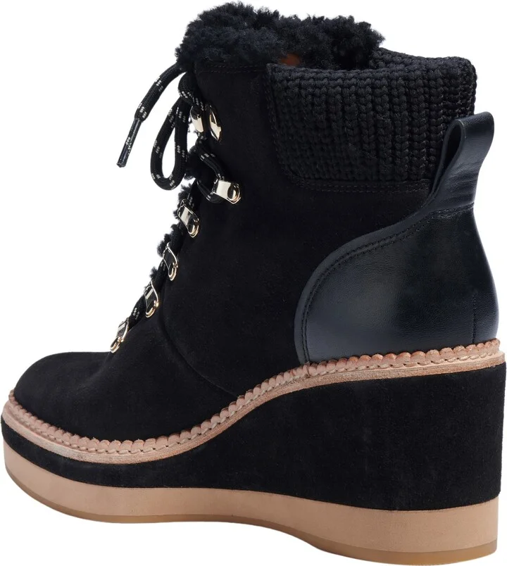 Willow Genuine Shearling Wedge Bootie - Image 2