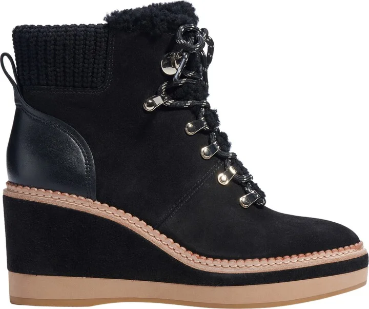 Willow Genuine Shearling Wedge Bootie - Image 3